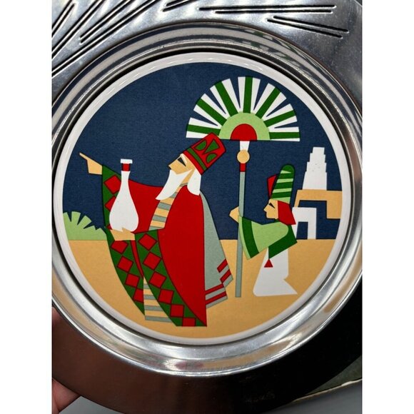 Limited Edition Wilton Armetale Christmas Plate "The Journey Of The Magi" 1993 - Picture 5 of 7